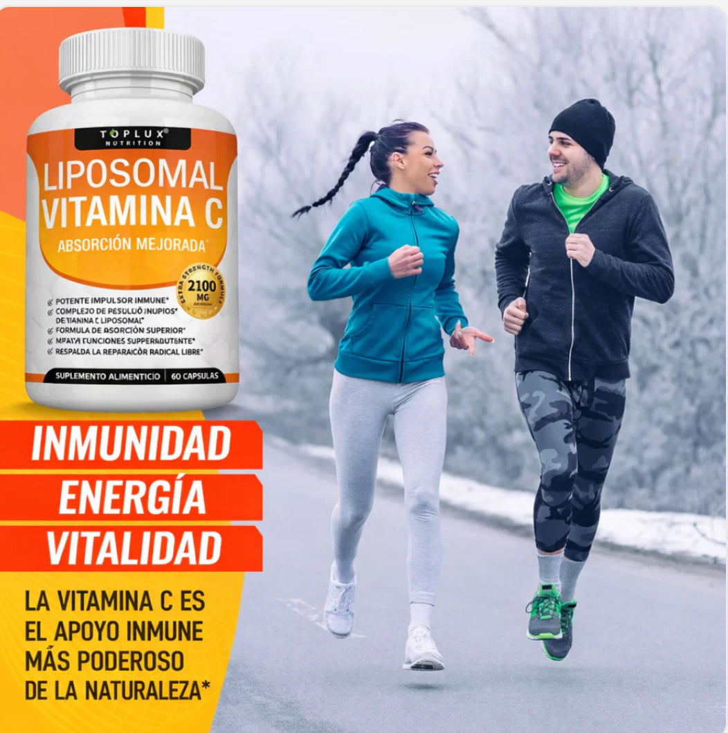 VITAMINA C LIPOSOMAL - La Vitamina C que Llega Directo a Tus Células! 🔥OFERTA 2X1🔥