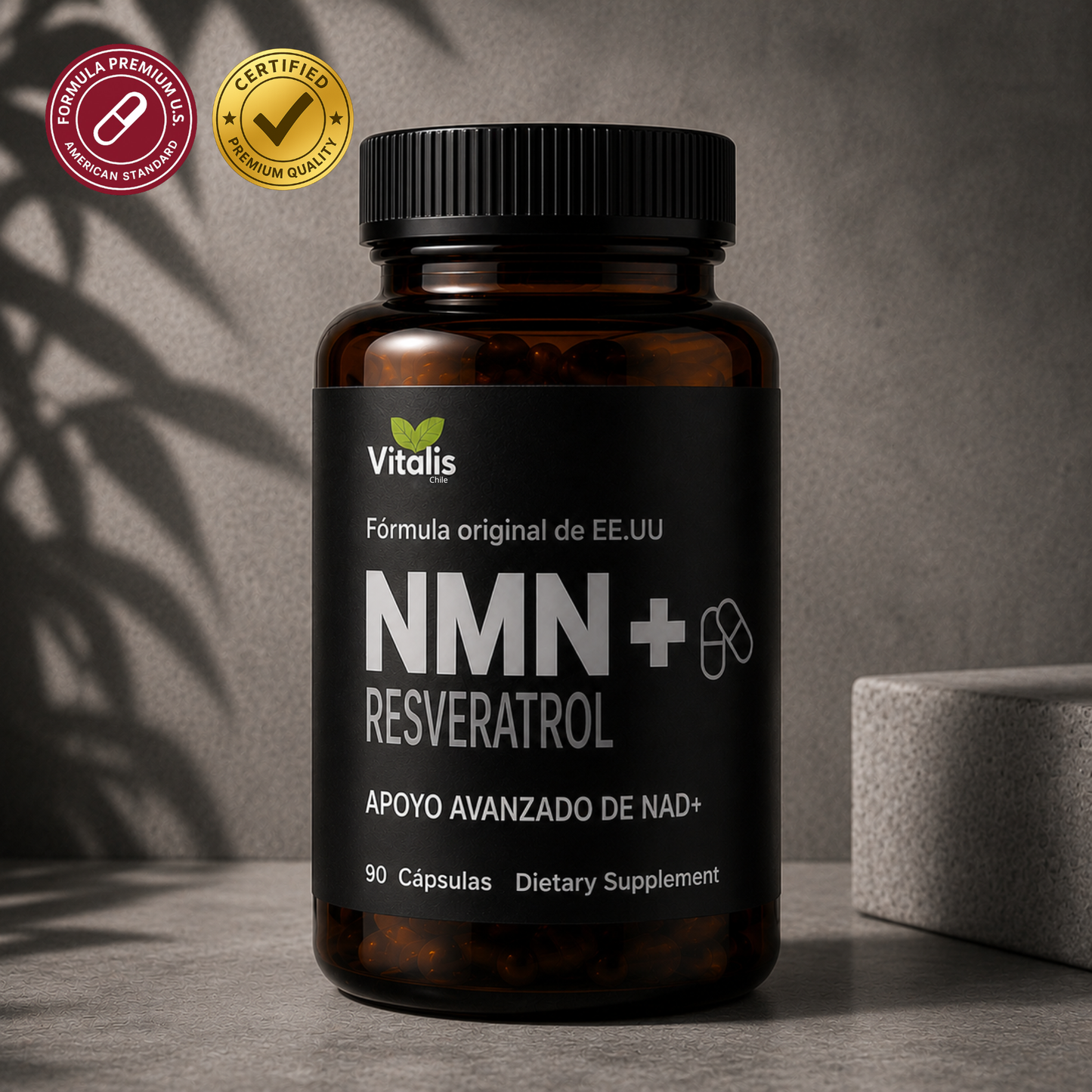 NMN+Resveratrol 1000mg 90 Cápsulas 🔥Oferta 2x1🔥