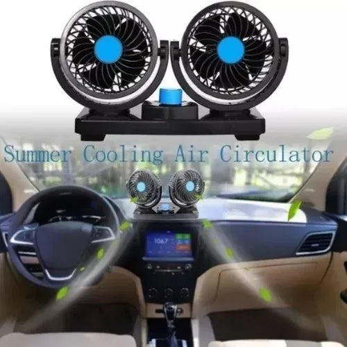 VentiCar Doble™ - Ventilador Para Auto