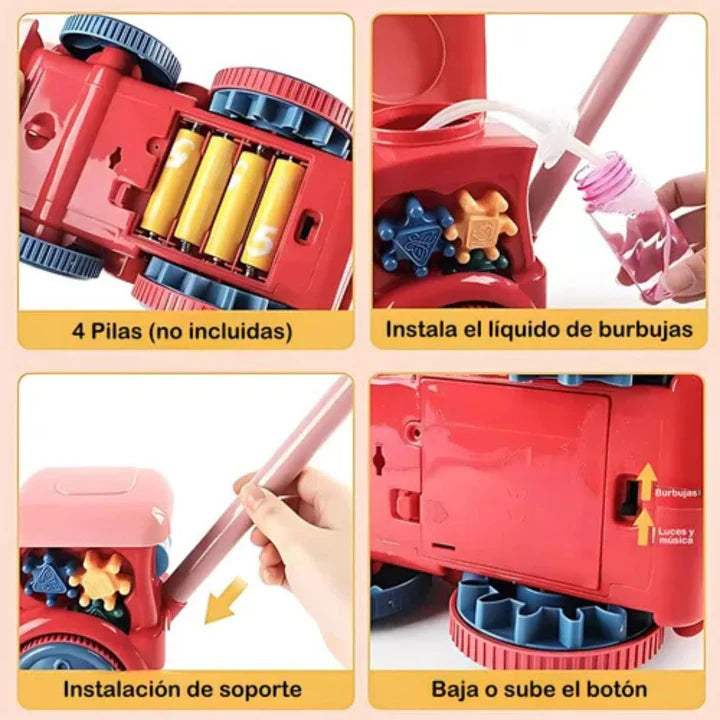 Tren de burbujas el regalo perfecto para niños