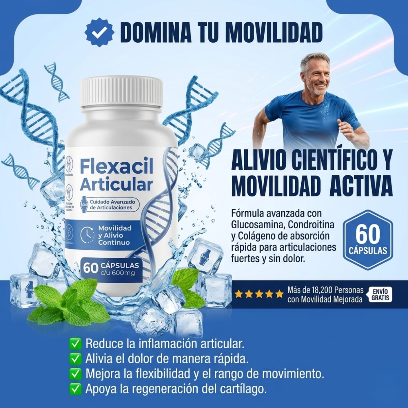 Flexacil - Capsulas para el dolor de articulaciones - Oferta 2X1