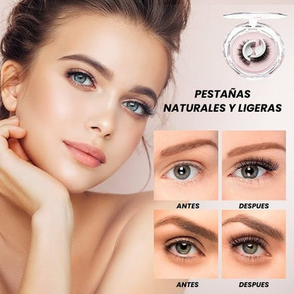 GlowEyes – Pestañas autoadhesivas fácil aplicación