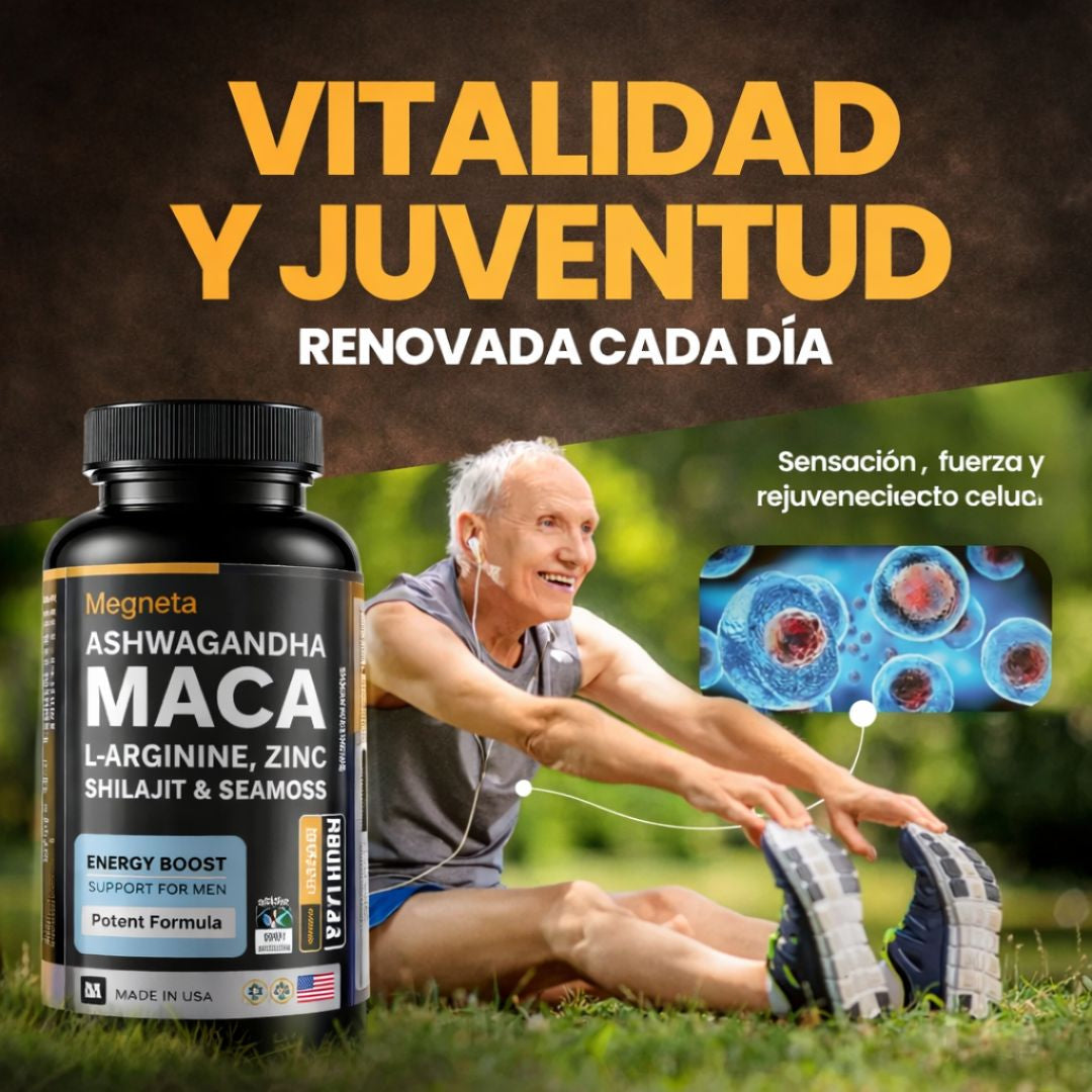 Maca Plus+ 60 cápsulas | Recupera tu potencia energia - OFERTA 2X1