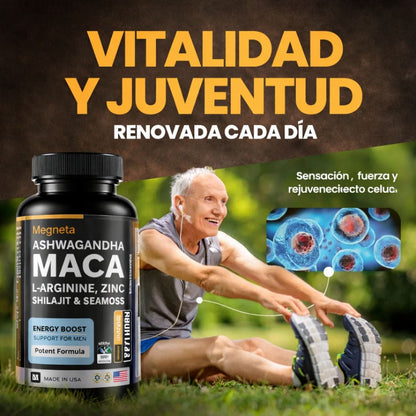 Maca Plus+ 60 cápsulas | Recupera tu potencia energia - OFERTA 2X1