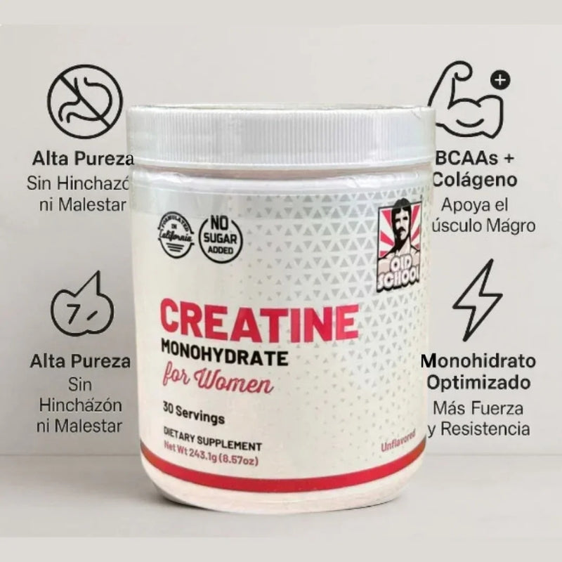 Creatine Monohydrate - Glúteos fuertes. Recuperación fácil. Belleza activa.