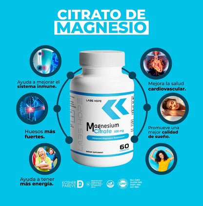 Capsulas Citrato de Magnesio - OFERTA 2X1
