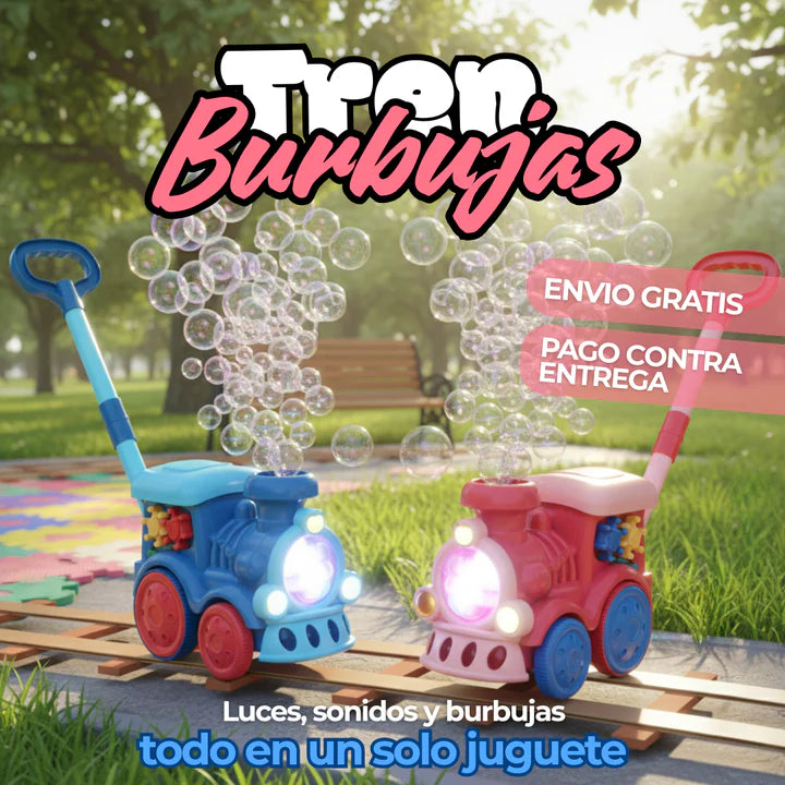 Tren de burbujas el regalo perfecto para niños