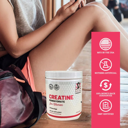 Creatine Monohydrate - Glúteos fuertes. Recuperación fácil. Belleza activa.