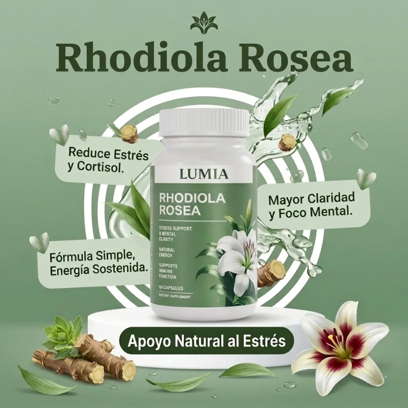 Rhodiola Rosea | Reduce Hinchazón y Apoya la Pérdida de Peso - OFERTA 2X1
