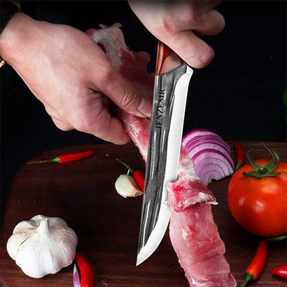 OFERTA ESPECIAL 2X1 🔪Cuchillo de Carnicero Serbio Forjado a Mano: lo que todo Cocinero necesita🧑‍🍳