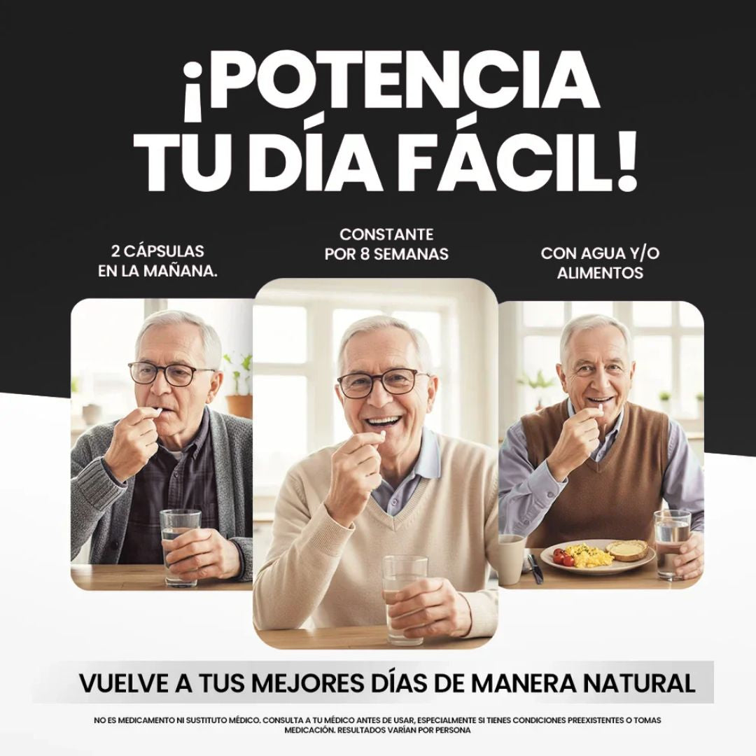 Maca Plus+ 60 cápsulas | Recupera tu potencia energia - OFERTA 2X1