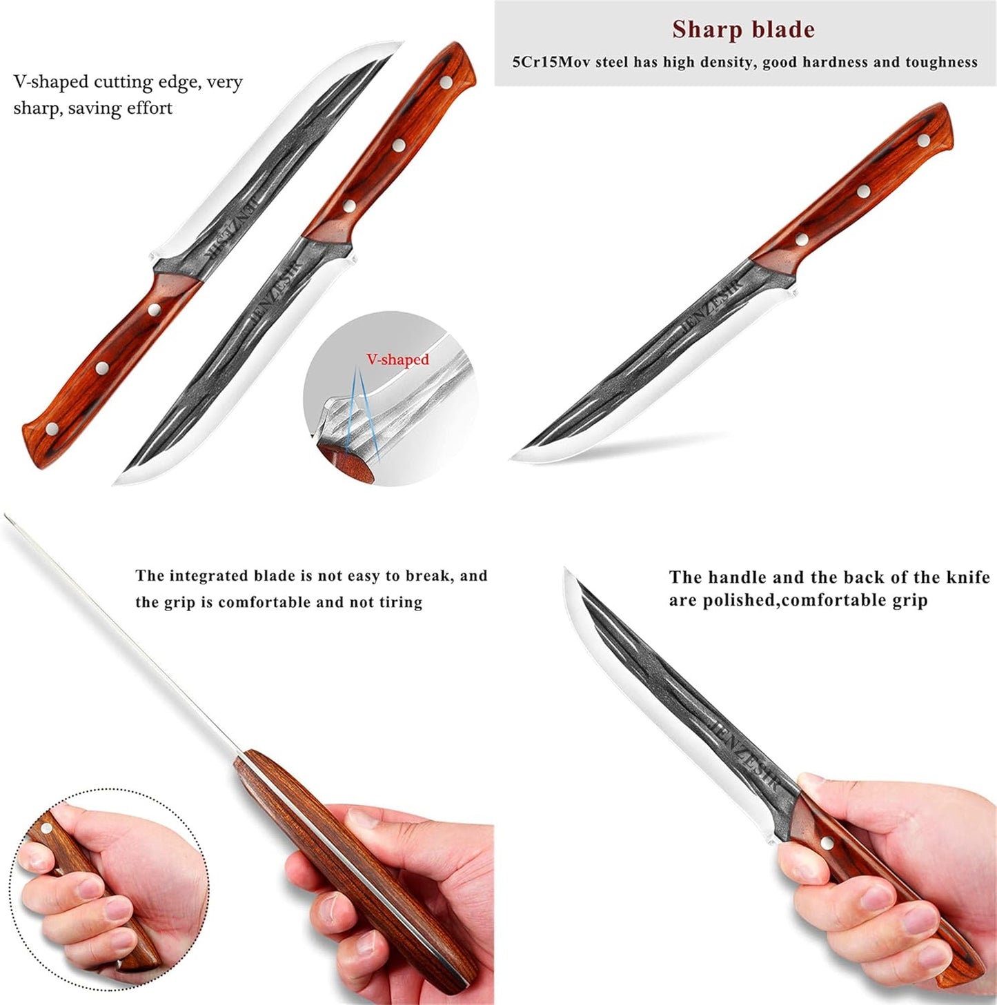 OFERTA ESPECIAL 2X1 🔪Cuchillo de Carnicero Serbio Forjado a Mano: lo que todo Cocinero necesita🧑‍🍳