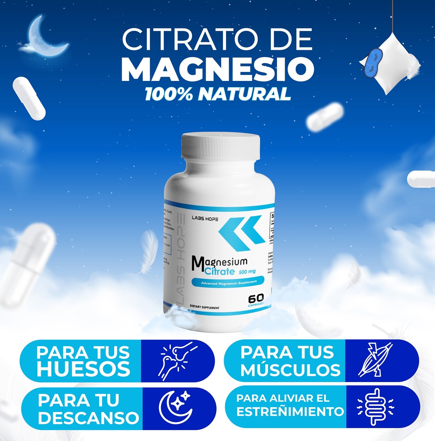 Capsulas Citrato de Magnesio - OFERTA 2X1