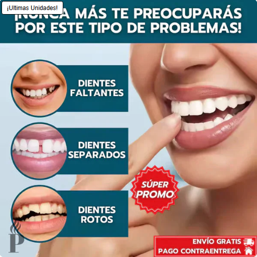 Carillas Instant Smile™: ocultan manchas, espacios y torceduras en minutos 🔥OFERTA 2X1🔥