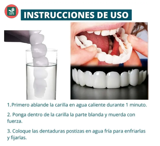 Carillas Instant Smile™: ocultan manchas, espacios y torceduras en minutos 🔥OFERTA 2X1🔥