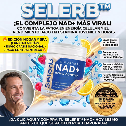 Selerb™ Liposomal NAD+ Men's Complex (60 Cápsulas )