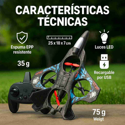 Avión Dron de Combate Indestructible 360° | Vuelo Radical, Diversión Sin Límite