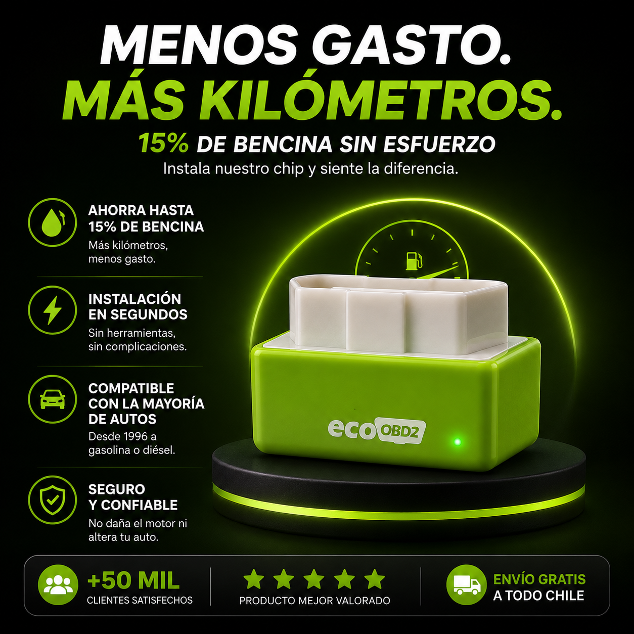 Más kilómetros. Menos gasto. Más ahorro en cada tanque — EcoCrive