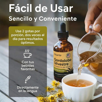 Gotas ClearAir — Limpieza Pulmonar Para Fumadores CL