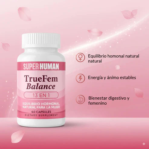 TrueFem – Cápsulas para el Equilibrio Hormonal y Bienestar Femenino - OFERTA 2X1