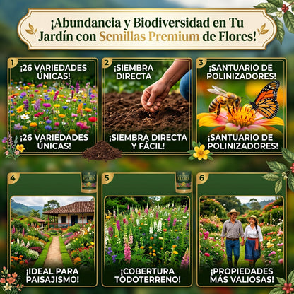 Semillas PREMIUM de Flores Mixtas