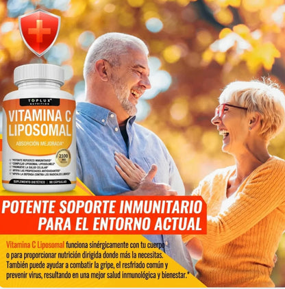 VITAMINA C LIPOSOMAL - La Vitamina C que Llega Directo a Tus Células! 🔥OFERTA 2X1🔥