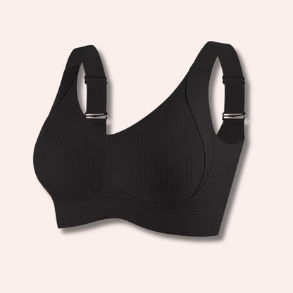 Sujetador sin aros ajustable de cuatro filas de color liso para mujer