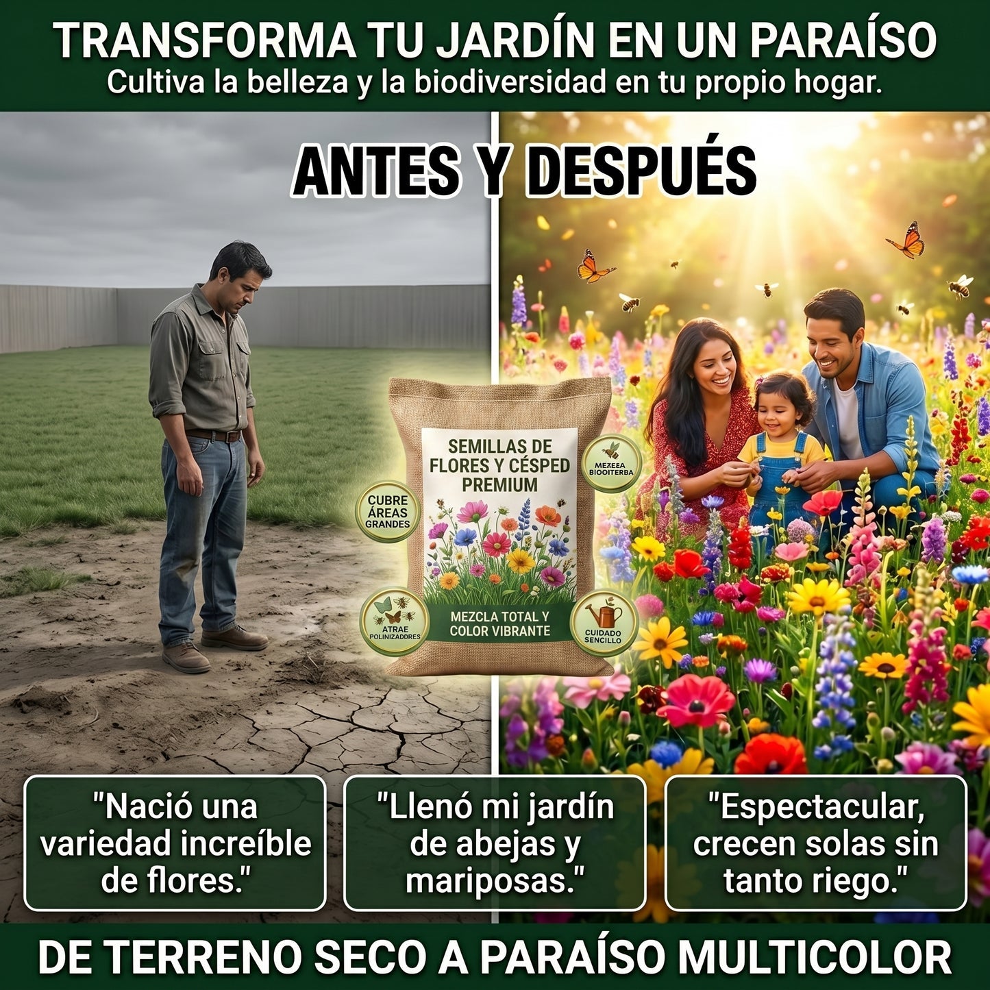 Semillas PREMIUM de Flores Mixtas