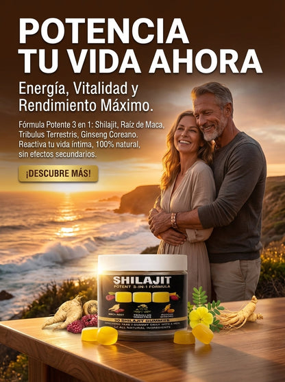 Gomitas de Shilajit 100% Puro del Himalaya.