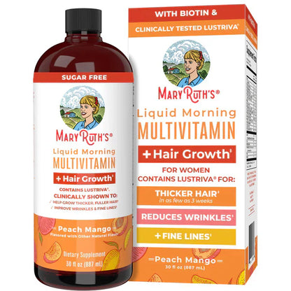 Multivitamínico líquido + Crecimiento del cabello.